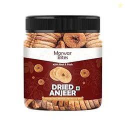 MarwarBites Premium Dried Afghani Anjeer 1KG | Soft Juicy Figs Dry Fru
