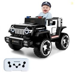 Lifelong Cuppy Electric Ride on Police Big Car for 2+ Years Baby Kids