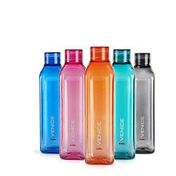 Cello Venice Water Bottles Set of 5, 1000ml Each | Unbreakable, BPA-Fr