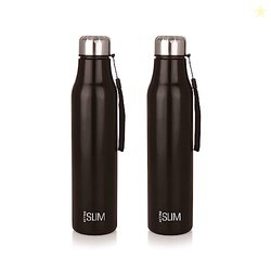 ATTRO Slim Stainless Steel Single Wall 1000ml Water Bottle, Light Weig