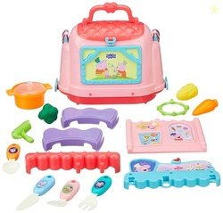 Amazon Brand - Jam & Honey- Peppa Pig Purse Kitchen Set | Toy for Kids