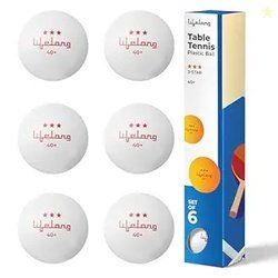 Lifelong Table Tennis Balls | 40mm 3 Star ABS Plastic | Professional P