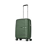 Skybags Float Max 55 Cms Small Cabin Polypropylene Hardshell Sided Luggage/Suitcase/Inline Expandable Trolley Bag- Green