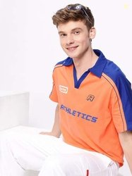 Aeropostale Typography Polo Collar T-shirt