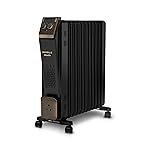 Havells 11 Fin Oil Filled Room Heater (OFR) | Advanced New U-Tech Fast Heating Fins with 10-Year Warranty | 2900W | ISI Approved | PTC Fan Heater | Inclined Control Panel | Black