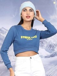 Tokyo Talkies Printed Cropped Pullover