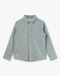 KB TEAM SPIRIT Boys Relaxed Fit Cotton Shirt with Patch Pocket