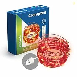 Crompton Galaxy Decoration Copper USB Powered String Fairy Lights with