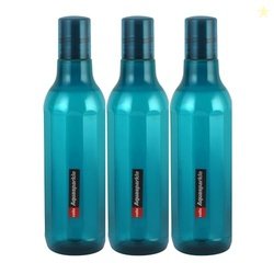 CELLO Aqua Sparkle Bottle Set of 3, 1000ml, Green | 100% food grade |