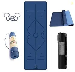 FASHNEX Tpe Yoga Mat For Women And Men With Carry Bag And Strap, 6Mm E