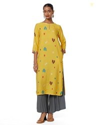 BIBA Women's Polyester Regular Fit Tunic Printed Regular Shirt