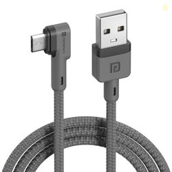 Portronics Konnect L 1.2Mtr, Fast Charging 3A Micro USB Cable with Cha