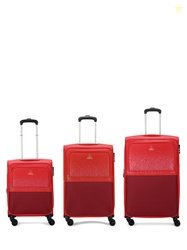 Aristocrat Set Of 3 Drift Printed Soft-Sided Trolley Bags