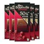Cadbury Bournville Cranberry 50% Dark Chocolate Bar, 78 gram (Pack of 5)