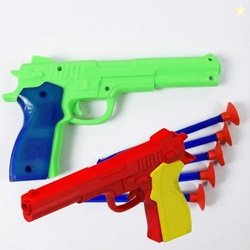 Kids Dart Pistol Toy Gun Set | Pack of 2 (Red & Green) Shooting Toys w