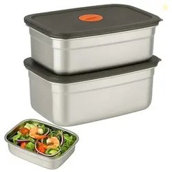 Thiwa Fridge Storage Box 316 Stainless Steel Food Storage Containers |