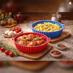 HomeWiz Silicone Air Fryer Liners | Reusable Non-Stick Round Basket Ba