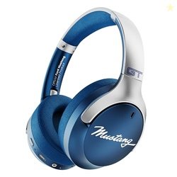 New GOBOULT X Mustang Q Over Ear Bluetooth Headphones 70H Playtime, 40