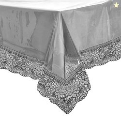 Kuber Industries PVC Center Table Cover|40x60 Inch |Transparent Table