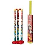 Amazon Brand â Jam and Honey Mickey Mouse Premium Cricket Set with Bat, Stumps, Bails, Ball & Holder | Indoor & Outdoor Play | BIS Certified | Ideal Birthday Gift for Boys & Girls | Multicolour