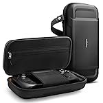 Spigen Rugged Armor Pro for Steam Deck OLED (2023) / Steam Deck LCD (2022) Case with Pockets for Accessories and Original Charger, Hard Shell Travel Pouch – Black