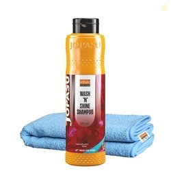 Jopasu Wash N Shine Car Cleaning Shampoo 300 ml with 320 GSM 40X40 CM