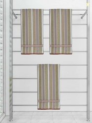 Athom Trendz Ecosaviour Striped Cotton Bath Towel 70x140 cm Multicolou
