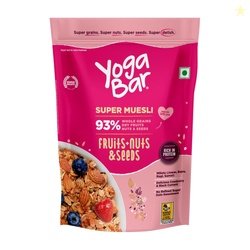 Yogabar Wholegrain Breakfast Muesli Fruits, Nuts + Seeds, 700 g (Super