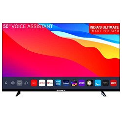 Foxsky 127 cm (50 inches)4K UHD QLED Smart TV (WebOS) TV 50FSVS (Black