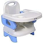 1st Step 2 in 1 Portable Booster Seat Cum Feeding Chair with 2 Level Height Adjustment and 5 Point Safety Harness (Blue)