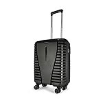 Aristocrat Cabin Airpro 55 Cm(Small) Polypropylene 360 Degree 8 Wheels Trolley Bag for Travel Hard Case Luggage, Lightweight with Combination Lock & Robust Trolley with 3 Years Warranty (Black)