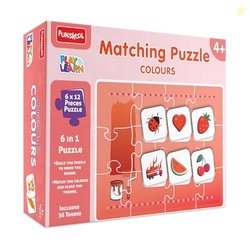 Play & Learn Funskool Colours 6in1 Matching Jigsaw Puzzle Game for Kid