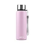 MILTON Brim 750 Stainless Steel Water Bottle 690 ml, Single Walled, ISI Certified I Leak Proof Lid, Rust Proof I For School, Office, Gym I Purple