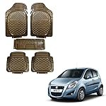 Oshotto (6255) Anti Skid Rubber Car Foot Mat Compatible with Maruti Suzuki Ritz (Set of 5, Smoky)