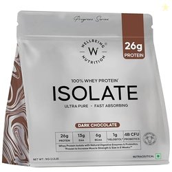 Wellbeing Nutrition Clean Whey Protein Isolate 1kg Dark Chocolate | 26