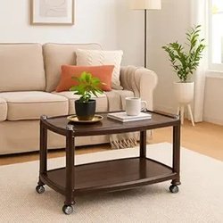 Nilkamal CENTBL5 Contemporary Center Trolley Coffee Table/Tea Table/Te