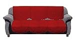 Kuber Industries Circle Design Cotton 2 Piece 3 Seater Sofa Cover(Maroon) – CTKTC22235