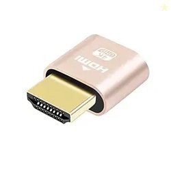 DTech 4K HDMI Dummy Plug Display Emulator Headless Ghost Adapter Compa