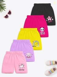 YK X Trampoline Girls Pack of 5 Graphic Printed Shorts