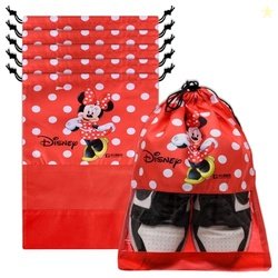 Urbane Home Disney Minnie Shoe Cover | Travel Shoe Storage Bags | Poly