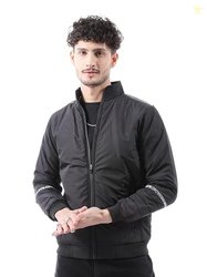 The Indian Garage Co Men Polyester Standard Length Slim Fit Solid Bomb