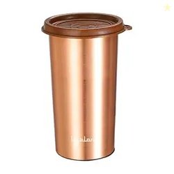 Lifelong 480ml Copper Water Tumbler with Lid | Natural Alkaline water