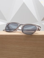 Ted Smith Unisex Grey Wayfarer Sunglasses With UV Protected Lens