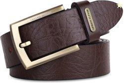 URBAN ALFAMI Men Brown Genuine Leather Belt