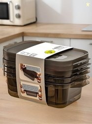 Aura Slim_Container Black Plastic Easy To Clean 3 Piece Clip-On Canist