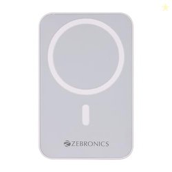 ZEBRONICS MW63 Wireless Power Bank, 10000 mAh, Rapid Charge, Magsafe,