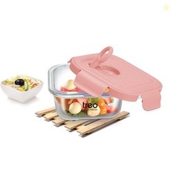 Treo by Milton Lumino Fresh Square 320 Borosilicate Glass Containers f