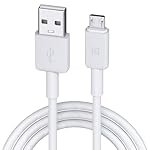 Portronics Konnect Link Micro USB Fast Charging Cable with 3.0A Output, 480Mbps Data Transfer, 1M Length for Smartphones, Tablet, Laptops & Other Micro USB Devices(White)