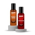 Beardo Godfather & Whiskey Smoke Masculine Fragrance Combo (20ml x 2) | Strong, Long-Lasting Perfume Set | Premium Gift for Men | Long Lasting Fragrance | Gift for Men | Gift for Friend