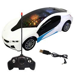 NHR Remote Control Car, Chargeable 3D Remote Control Lighting Famous C